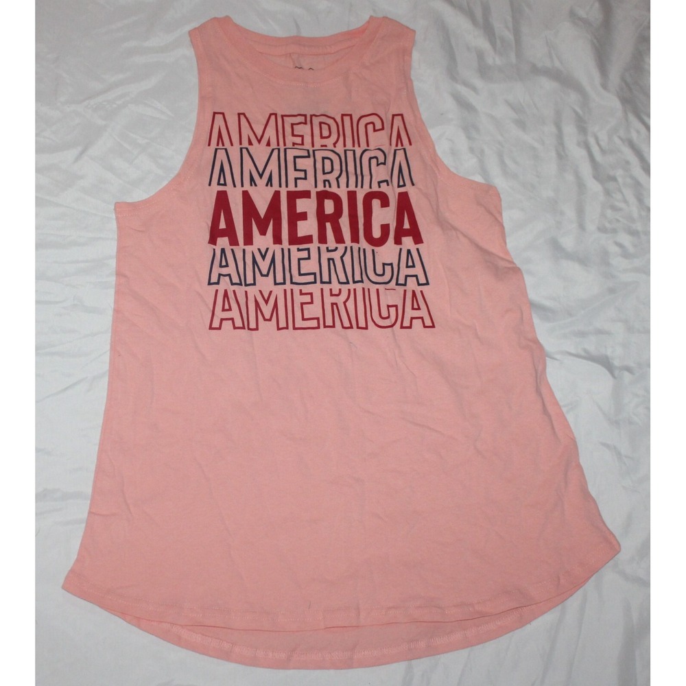 Womens Pink IML Tank Top size XS America America America